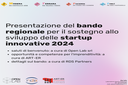Bando startup innovative: 4 presentazioni nel territorio